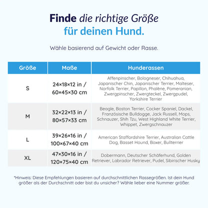 MrFluffyFriend® - Orthopädisches Waschbares Hundesofa