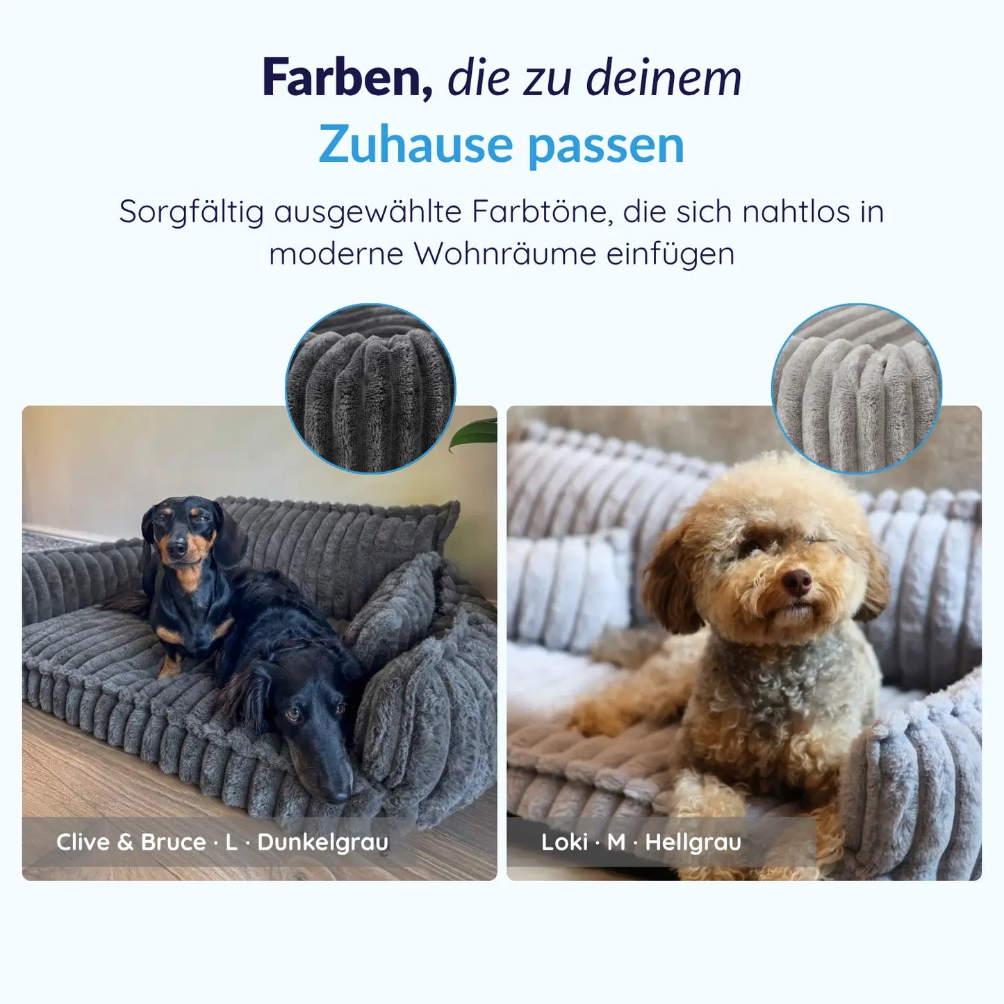 MrFluffyFriend® - Orthopädisches Waschbares Hundesofa